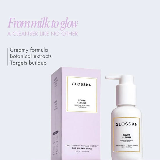 Power Cleanse - Make - up removing Face wash - GLOSSKN